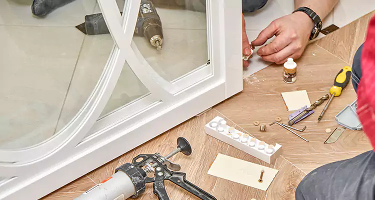 Interior Patio Door Casing Repair in Delray Beach, FL